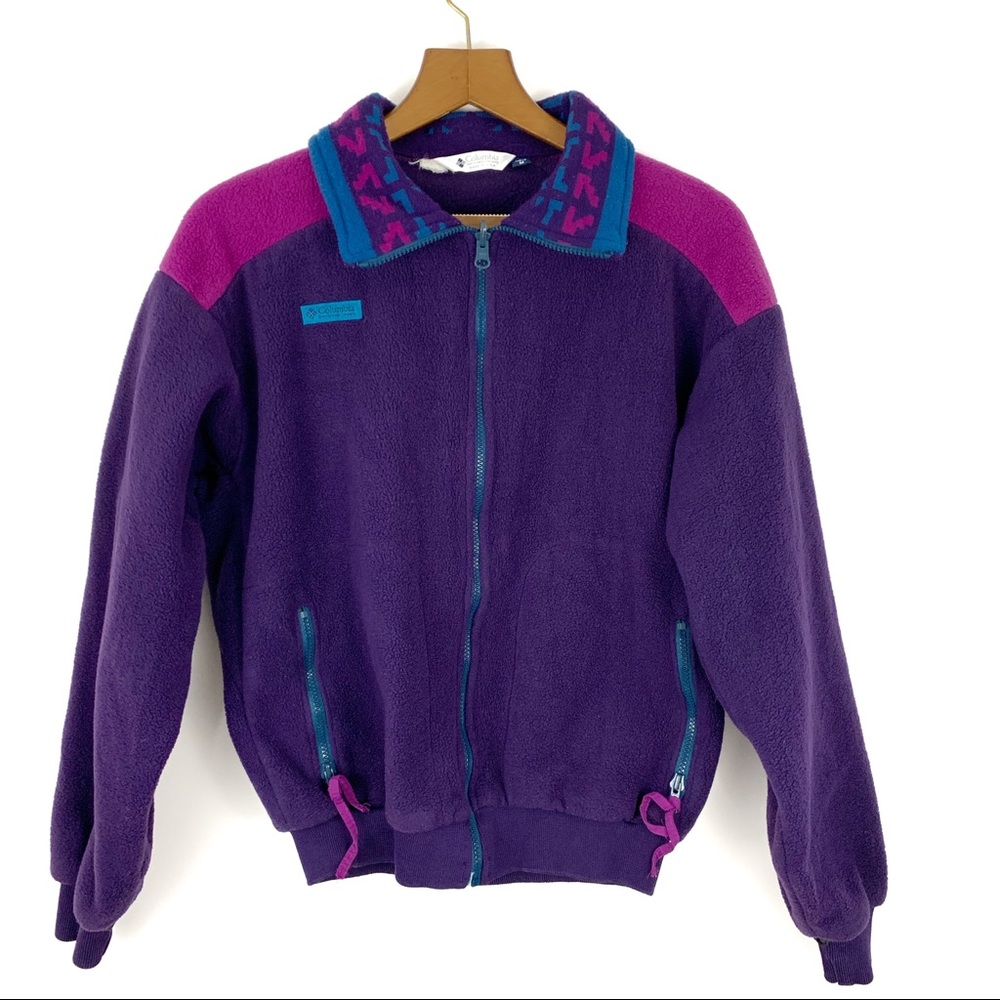 *SOLD* Vintage Columbia radial fleece zip jacket